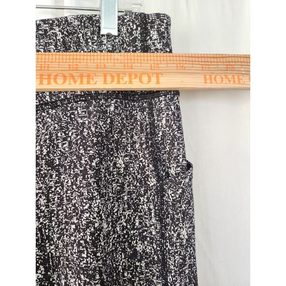 Lululemon Leggings Pace Rival Crop Size 10 Line Up Black White Pockets Luxtreme - Picture 8 of 10